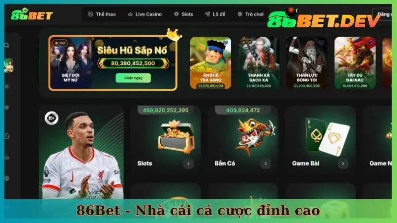 86Bet - Nhà cái cá cược đỉnh cao