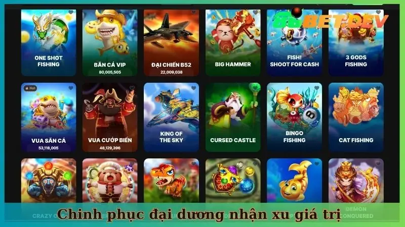 Chinh phục đại dương nhận xu giá trị