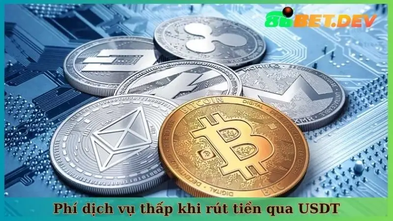 Phí dịch vụ thấp khi rút tiền qua USDT
