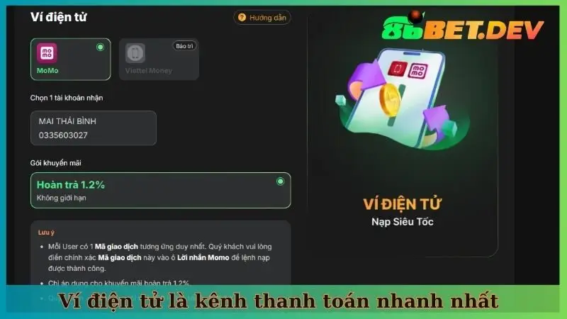 Ví điện tử là kênh thanh toán nhanh nhất